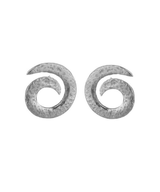 Orecchini spirale in argento