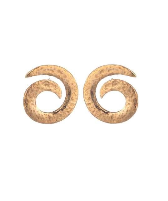 Orecchini spirale in bronzo